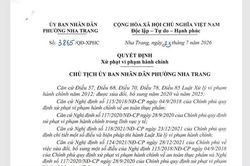 Phường Nha Trang xử phạt hộ kinh doanh vi phạm an toàn thực phẩm 14 triệu đồng