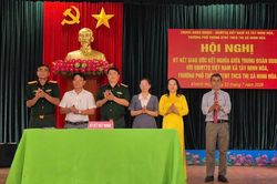 Trung đoàn Bộ binh 803, Ủy ban MTTQ Việt Nam xã Tây Ninh Hòa và Trường Phổ thông Dân tộc nội trú THCS Ninh Hòa ký kết chương trình kết nghĩa