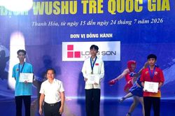 Lạng Sơn giành 8 huy chương tại Giải vô địch Wushu trẻ quốc gia năm 2026