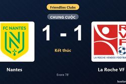 Thống kê trận đấu Nantes 1-1 La Roche VF: Hai đội chia điểm