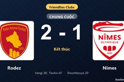 Thống kê trận đấu Rodez 2-1 Nimes: Rodez ngược dòng ngoạn mục