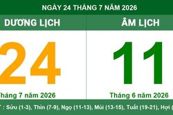 Lịch Âm Dương ngày 24/07/2026: Giờ hoàng đạo và những lưu ý phong thủy