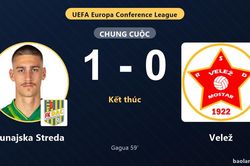 Dunajska Streda tạo lợi thế, Velež chịu bất lợi ở v&ograve;ng loại