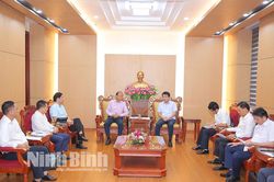 UBND tỉnh làm việc với Liên đoàn Thương mại và Công nghiệp Việt Nam về tăng cường hợp tác xúc tiến đầu tư, hỗ trợ doanh nghiệp