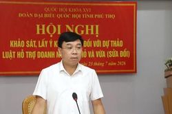 Đo&agrave;n đại biểu Quốc hội tỉnh lấy &yacute; kiến g&oacute;p &yacute; dự thảo Luật Hỗ trợ doanh nghiệp nhỏ v&agrave; vừa (sửa đổi)