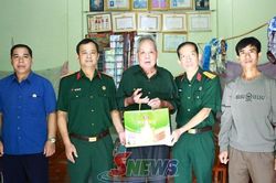 Hội Cựu chiến binh tỉnh thăm, tặng quà thương binh