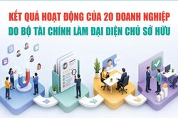Infographics: Kết quả hoạt động của 20 doanh nghiệp do Bộ Tài chính làm đại diện chủ sở hữu