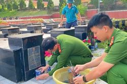 Tuổi trẻ Công an tỉnh Thái Nguyên tri ân các thế hệ cha anh