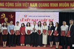 Đoàn Luật sư thành phố Hà Nội kết nạp 68 tân luật sư