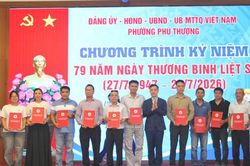 Phường Ph&uacute; Thượng tri &acirc;n người c&oacute; c&ocirc;ng nh&acirc;n kỷ niệm 79 năm Ng&agrave;y Thương binh - Liệt sĩ