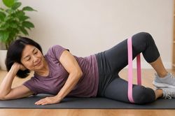 4 bài tập với dây kháng lực giúp kích hoạt cơ mông sau tuổi 55
