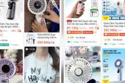 Nắng n&oacute;ng k&eacute;o sức mua quạt mini cầm tay tăng mạnh