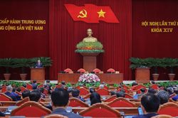 Th&ocirc;ng c&aacute;o b&aacute;o ch&iacute; ng&agrave;y l&agrave;m việc thứ năm v&agrave; bế mạc Hội nghị Trung ương 3 kho&aacute; XIV