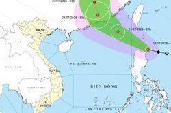 Bão Noul có thể vào Biển Đông trong đêm nay, ít khả năng ảnh hưởng đất liền Việt Nam
