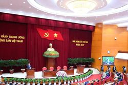[Ảnh] Bế mạc Hội nghị lần thứ ba Ban Chấp h&agrave;nh Trung ương Đảng kh&oacute;a XIV