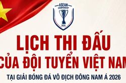 Lịch thi đấu của tuyển Việt Nam tại ASEAN Cup 2026