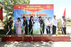 Binh chủng Đặc c&ocirc;ng x&acirc;y ph&ograve;ng học, ph&ograve;ng y tế tặng Trường Mầm non An Xu&acirc;n