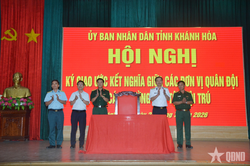C&aacute;c đơn vị Qu&acirc;n đội kết nghĩa với trường d&acirc;n tộc nội tr&uacute; tại Kh&aacute;nh H&ograve;a