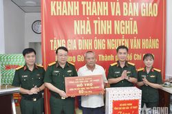 Tổng cục Hậu cần - Kỹ thuật bàn giao nhà tình nghĩa tặng gia đình thương binh