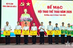 Vùng Cảnh sát biển 2 bế mạc Hội thao thể thao năm 2026