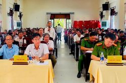 Diễn đàn 'Công an xã Thu Bồn lắng nghe ý kiến nhân dân'