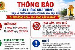 Tạm cấm, hạn chế xe trên nhiều tuyến đường tại khu vực Ba Đình (Hà Nội) đến 28/7