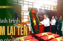 Hành trình tìm lại tên cho các liệt sĩ