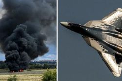Ti&ecirc;m k&iacute;ch t&agrave;ng h&igrave;nh Su-57 rơi gần Moscow, nghi bị ch&iacute;nh ph&ograve;ng kh&ocirc;ng Nga bắn nhầm