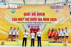 Thanh Hóa giành huy chương vàng tại Giải Vô địch Cầu mây trẻ Quốc gia