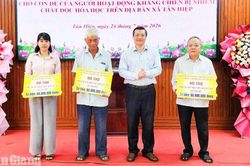 Tân Hiệp hỗ trợ 240 triệu đồng xây, sửa nhà cho 5 hộ dân