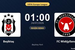 Nhận định Beşiktaş vs FC Midtjylland: đội hình dự kiến