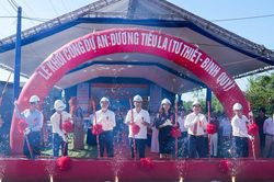 Xã Thăng Bình khởi công Dự án đường Tiểu La