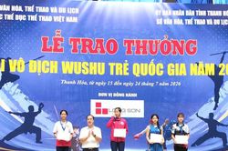 Đà Nẵng giành 11 huy chương tại Giải vô địch Wushu trẻ quốc gia