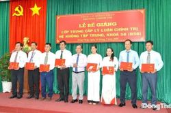 70 học vi&ecirc;n nhận Bằng tốt nghiệp lớp Trung cấp l&yacute; luận ch&iacute;nh trị hệ kh&ocirc;ng tập trung kh&oacute;a 58