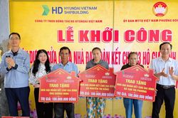 Phường Đông Ninh Hòa khởi công xây dựng 3 nhà Đại đoàn kết