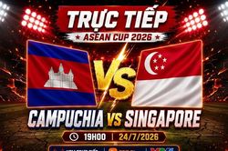 Campuchia 0-0 Singapore (Hiệp 1): Đã có đội hình ra sân