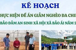 Kế hoạch thực hiện Đề án giảm nghèo đa chiều và bảo đảm an sinh xã hội xã Bảo Ái năm 2026