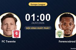TRỰC TIẾPTrực tiếp FC Twente vs Ferencvárosi: FC Twente áp đảo từ đầu trận, chưa có bàn thắng
