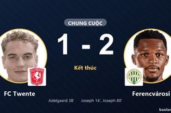 Ferencv&aacute;rosi đ&aacute;nh bại FC Twente trong m&agrave;n rượt đuổi tại Europa League