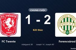 Thống k&ecirc; trận đấu FC Twente 1-2 Ferencv&aacute;rosi: Lenny Joseph tỏa s&aacute;ng, Ferencv&aacute;rosi gi&agrave;nh trọn 3 điểm