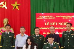 Phối hợp x&acirc;y dựng thế trận l&ograve;ng d&acirc;n vững chắc nơi tuyến đầu Tổ quốc