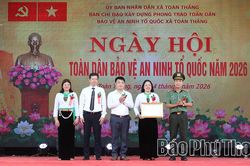 X&atilde; To&agrave;n Thắng tổ chức điểm Ng&agrave;y hội To&agrave;n d&acirc;n bảo vệ an ninh Tổ quốc cấp tỉnh