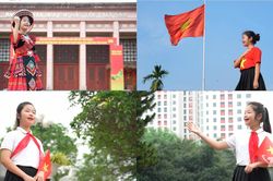 'Em hát Quốc ca dưới địa chỉ đỏ'