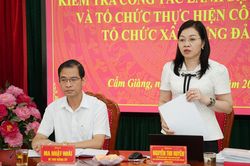 Kiểm tra công tác xây dựng Đảng tại xã Cẩm Giàng