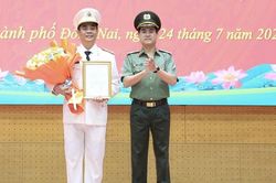 Đại t&aacute; Trần Trọng Thủy được bổ nhiệm giữ chức vụ Ph&oacute; Gi&aacute;m đốc C&ocirc;ng an TP Đồng Nai