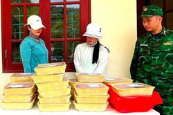 Bắt giữ 2 đối tượng buôn lậu tôm hùm đất Trung Quốc qua biên giới