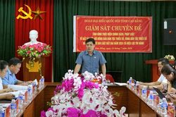 Đoàn ĐBQH tỉnh giám sát thực hiện Luật Đất đai năm 2024 đối với đồng bào DTTS tại xã Kim Đồng