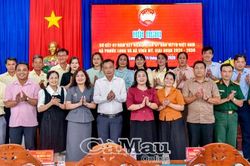 Sơ kết 1 năm kết nghĩa giữa MTTQ hai xã Phước Long và Vĩnh Mỹ