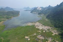 Lào Cai: Xã Mường Lai kiểm tra, xử lý điểm có dấu hiệu khai thác khoáng sản trái phép tại khu vực hồ Thác Bà