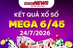 Vietlott Mega 6/45 24/7 - Kết quả xổ số Vietlott hôm nay 24/7/2026